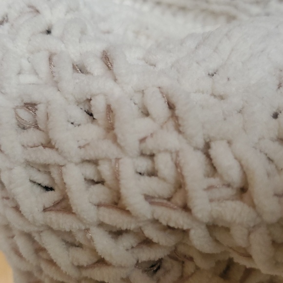 Simply Noelle Winter White Knit Hooded Wrap Around Sz XL Sweater Cardigan - Picture 4 of 11